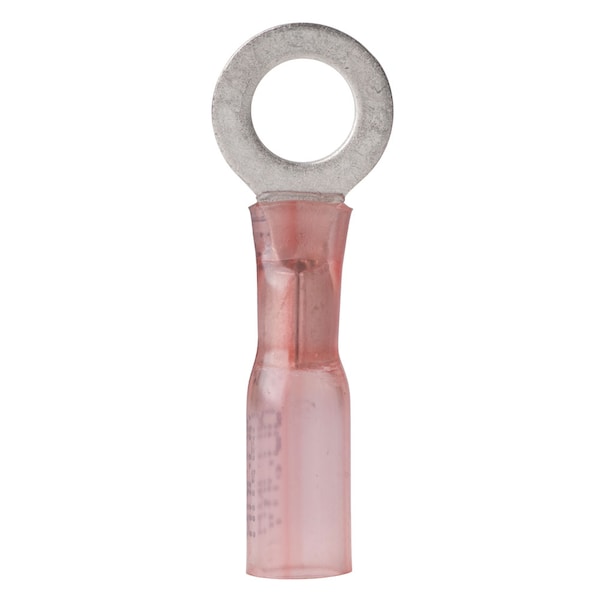 22-18 Gauge - 3/8" Heat Shrink Ring Terminal - 100-Pack